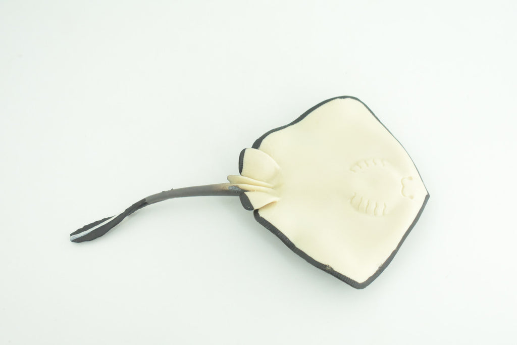 Sting Ray, Spotted Stingray, Museum Quality, Hand Painted, Rubber Fish, Realistic, Diorama, Model, Toy, Kids, Educational, Gift,   6 Inches.   CH1017 BB216