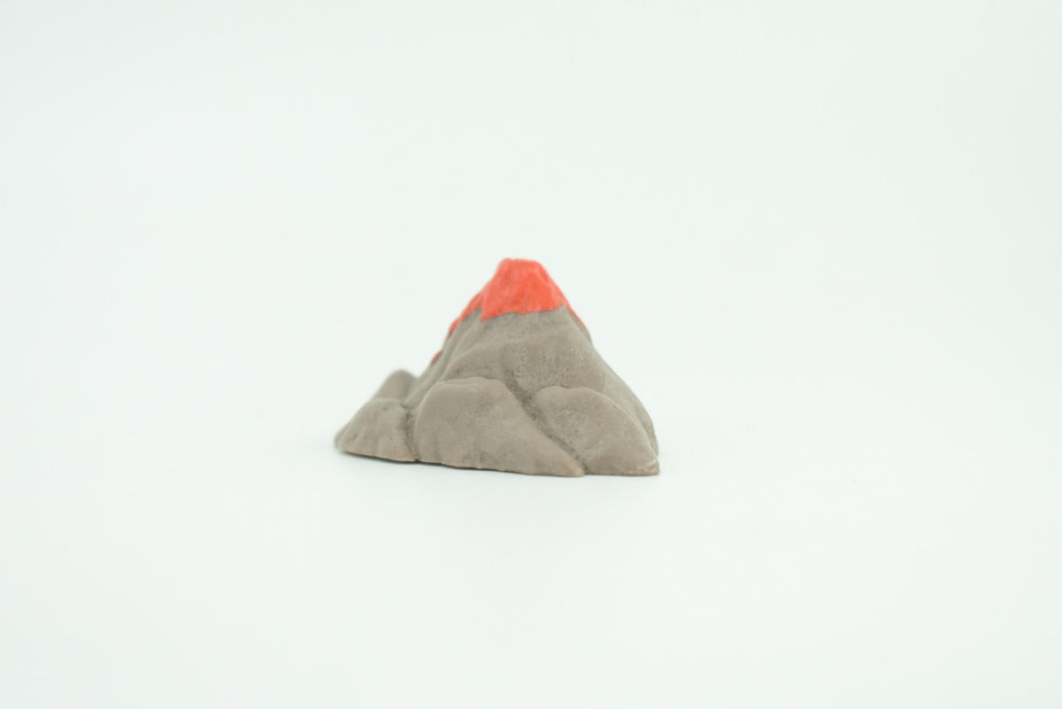 Volcano, Very Nice Rubber Design, Educational, Realistic, Hand Painted, Diorama Figure, Lifelike Model, Gift,   2 Inches.    SF80 B224