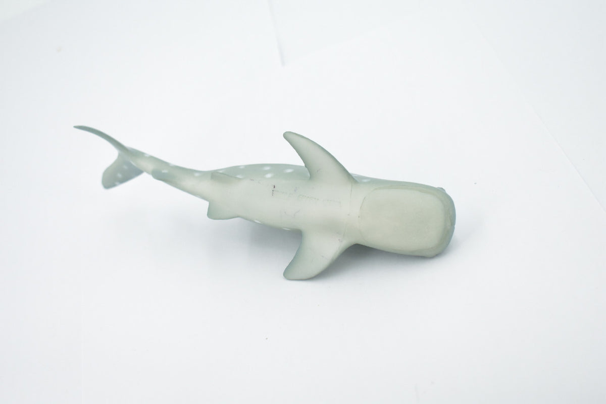 Whale Shark, High Quality, Hand Painted, Rubber, Marine Fish, Educational, Realistic, Figure, Replica, Toy, Kids, Educational, Gift,     7 Inches    CWG306 B382