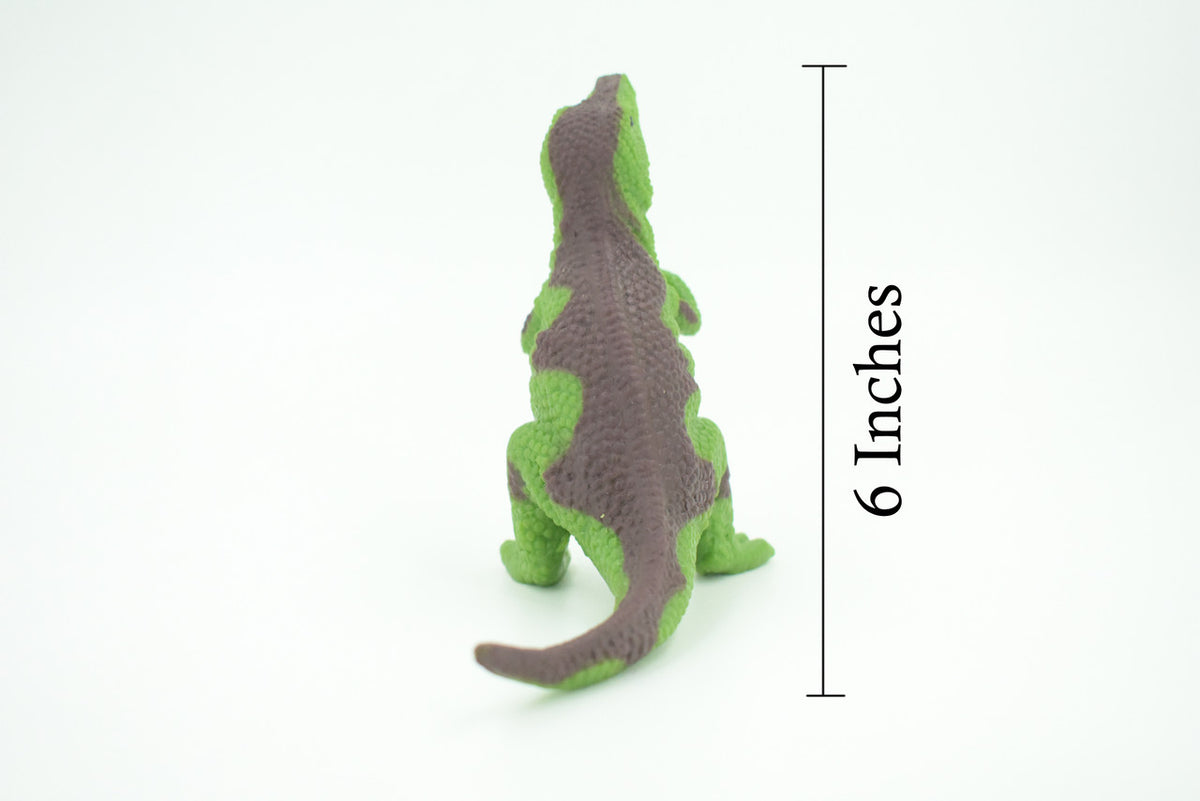 Dinosaur, T-Rex, Stretchable, Squishy, Squeezable, Very nice Soft Rubber Reptile, Educational, Realistic, Hand Painted, Figure,  Gift,    6"     US10 B59