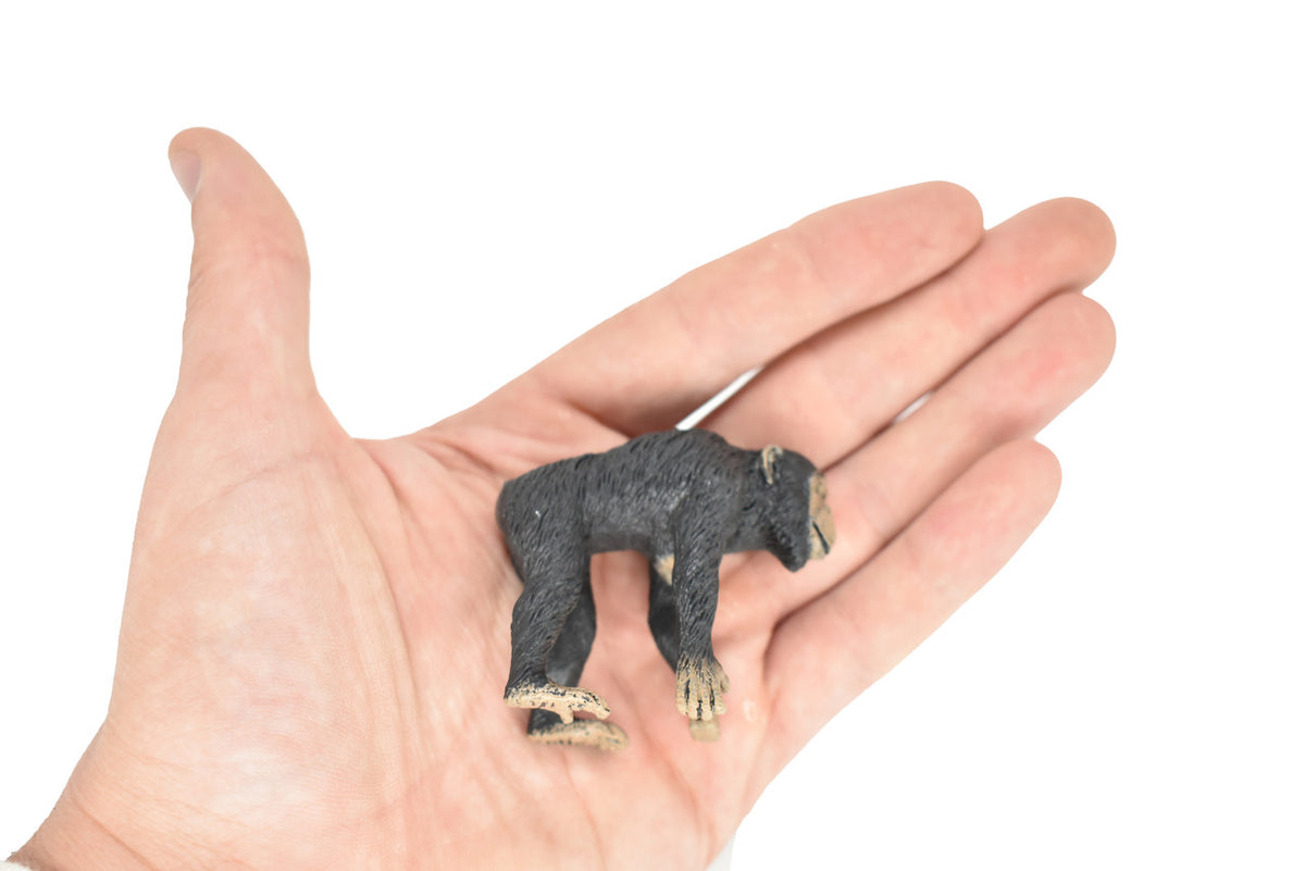 Chimpanzee, Female, Monkey, Primate, Educational, Realistic Hand Painted, Figure, Lifelike Model, Figurine, Vintage Replica, Toy,  2 1/4 Inches. 