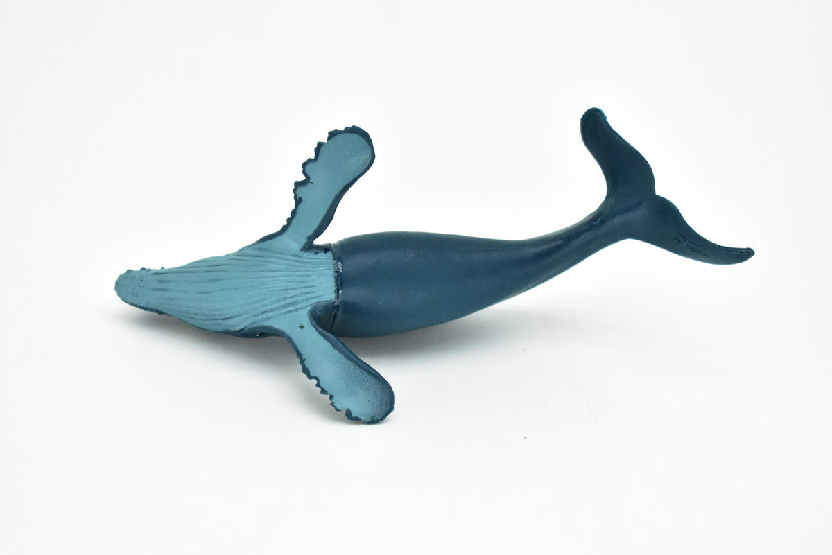 Humpback Whale, Hand Painted, Realistic, Soft Rubber, Saltwater, Educational,  Figure, Lifelike, Diorama Model, Figurine, Replica, Toy, Gift,  6 Inches   CWG91 B239