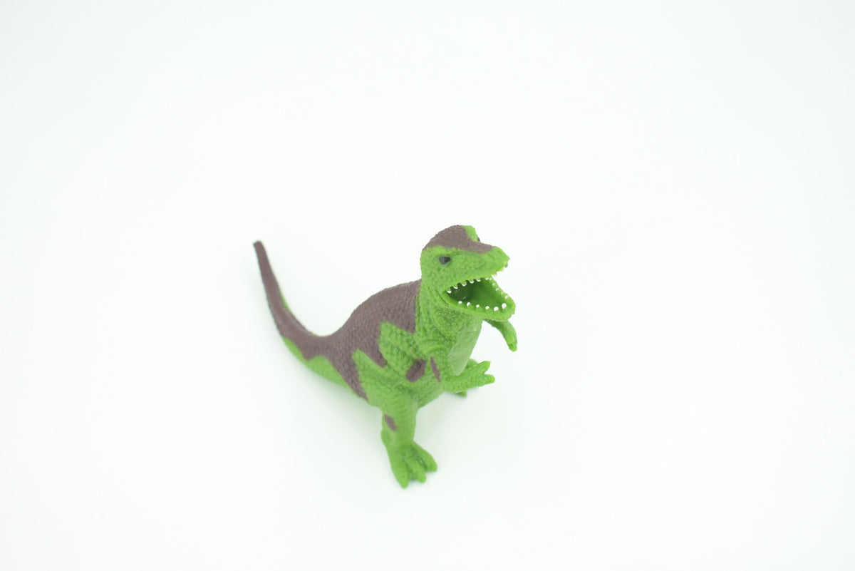 Dinosaur, T-Rex, Stretchable, Squishy, Squeezable, Very nice Soft Rubber Reptile, Educational, Realistic, Hand Painted, Figure,  Gift,    6"     US10 B59