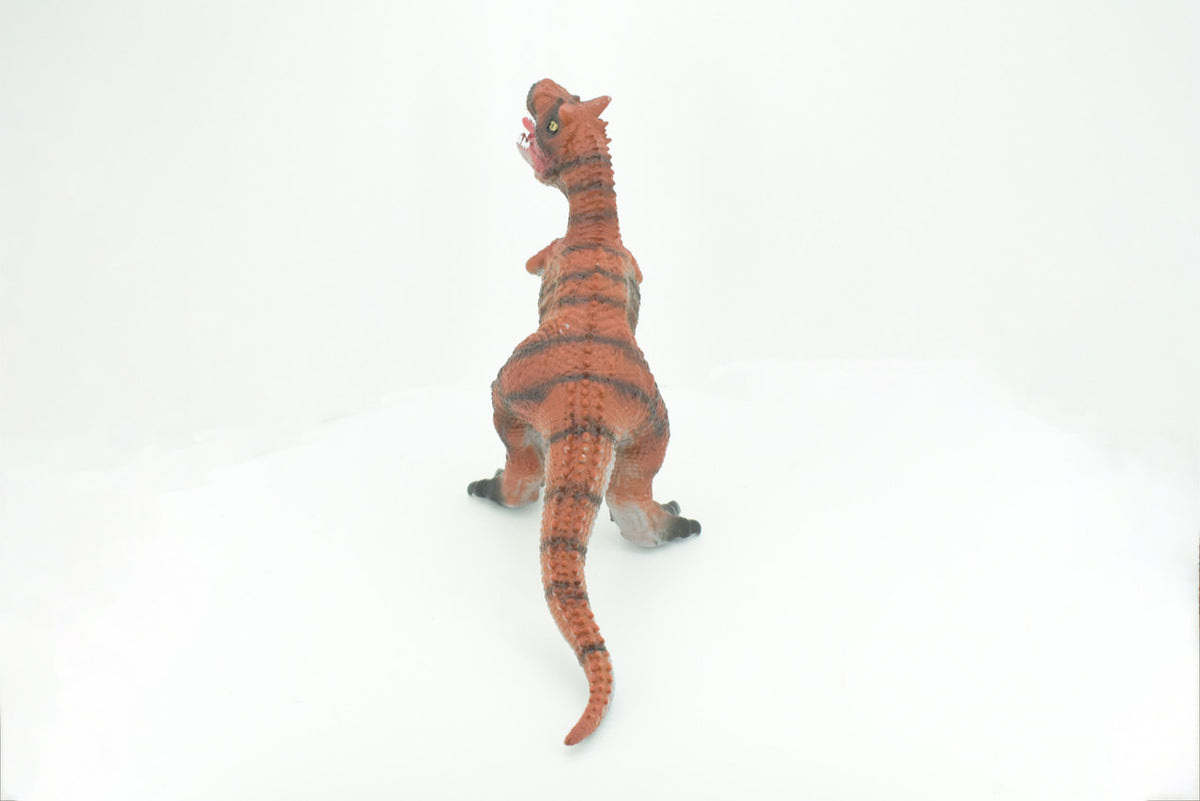 Carnotaurus, Horned Carnivore, Cretaceous Dinosaur, Hand Painted, Educational, Soft Rubber, Lifelike Model, Gift,    13"   AR11 B305