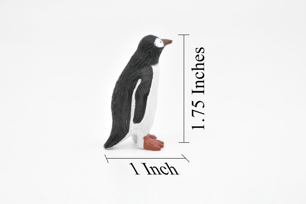 Penguin, Gentoo, Very Nice Plastic Reproduction, Hand Painted    1 3/4"   OK23 B618