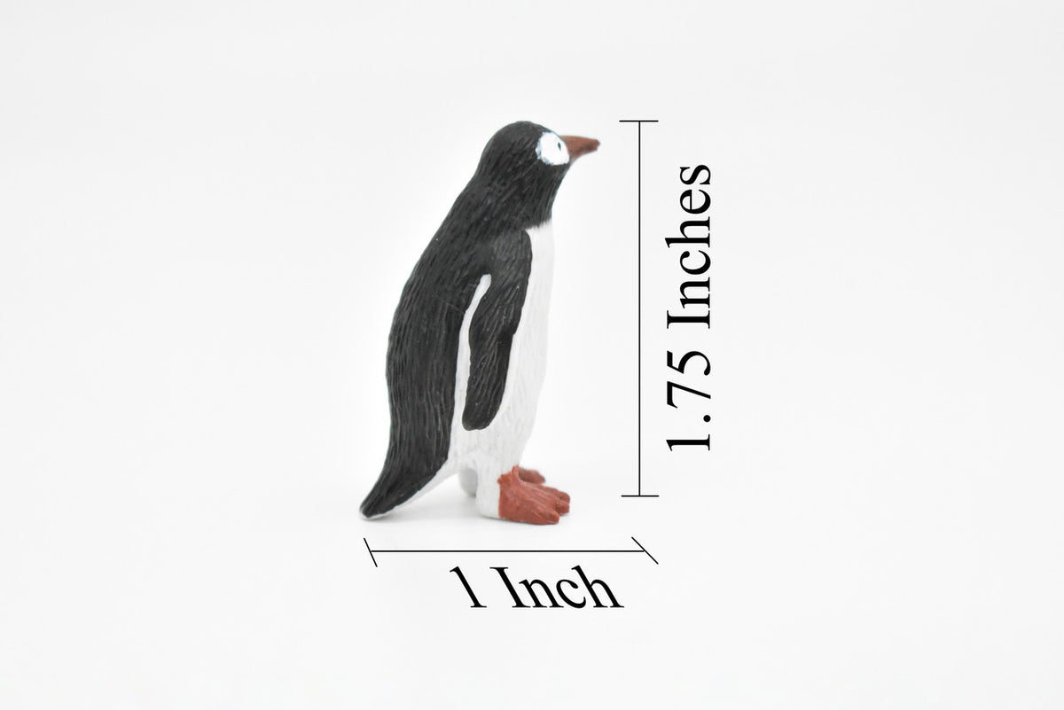 Penguin, Gentoo, Very Nice Plastic Reproduction, Hand Painted    1 3/4"   OK23 B618