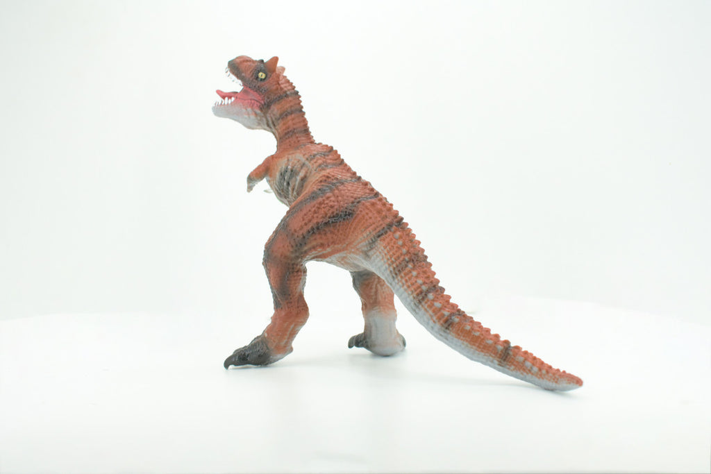 Carnotaurus, Horned Carnivore, Cretaceous Dinosaur, Hand Painted, Educational, Soft Rubber, Lifelike Model, Gift,    13"   AR11 B305