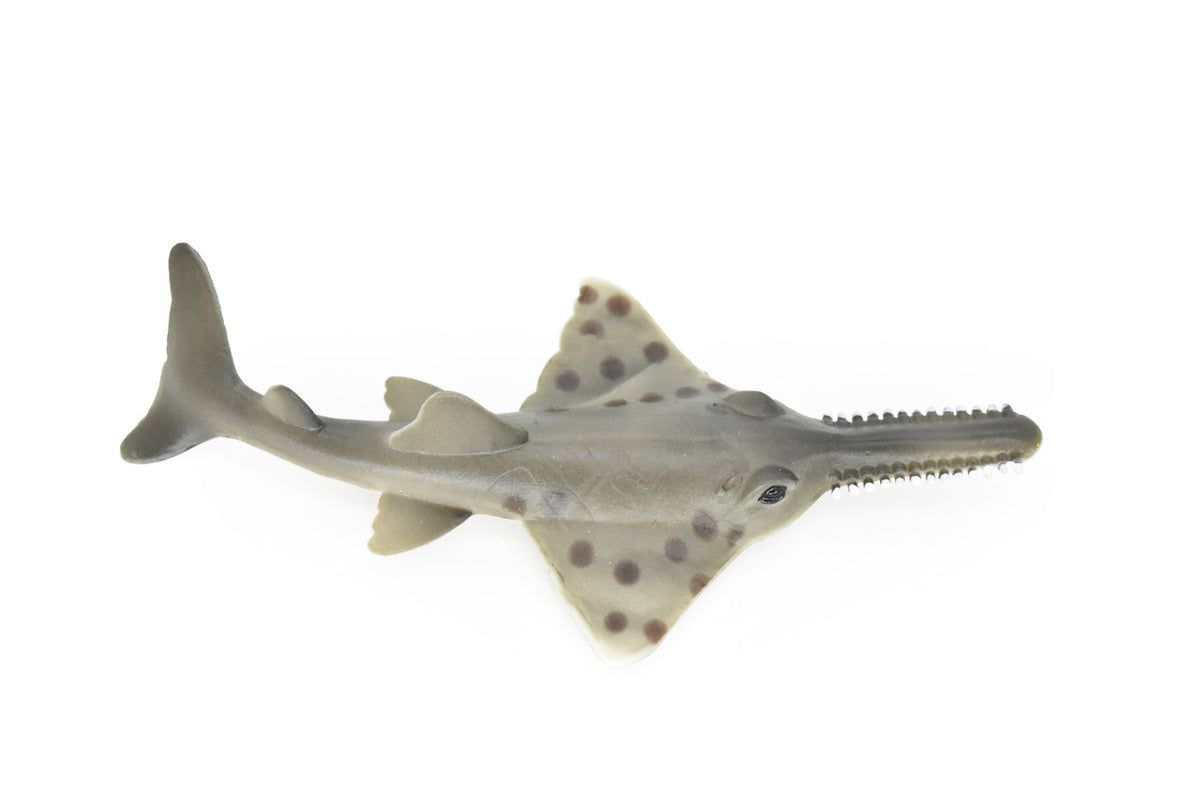 Sawfish, Carpenter shark, Museum Quality, Educational, Rubber Fish, Hand Painted, Realistic Toy Figure, Diorama Model, Kids, 5 Inches.