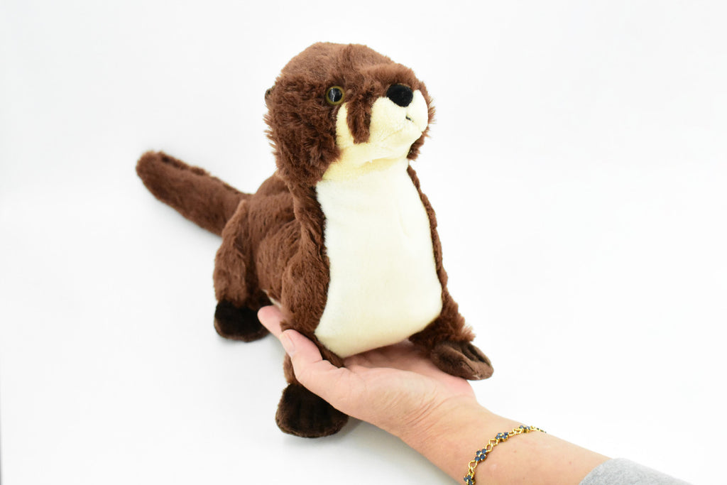 River Otter, Stuffed Animal, Educational, Plush Realistic Figure, Lifelike Model, Replica, Gift,    15"   F3280 B390