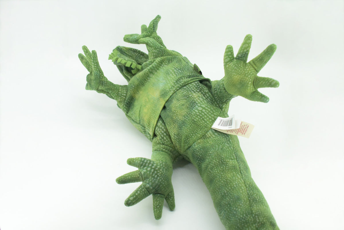 Iguana Hand Puppet, Very Nice Plush Lizard, Stuffed Reptile, Educational, Realistic, Lifelike Model, Gift,    32"   FM34 B413