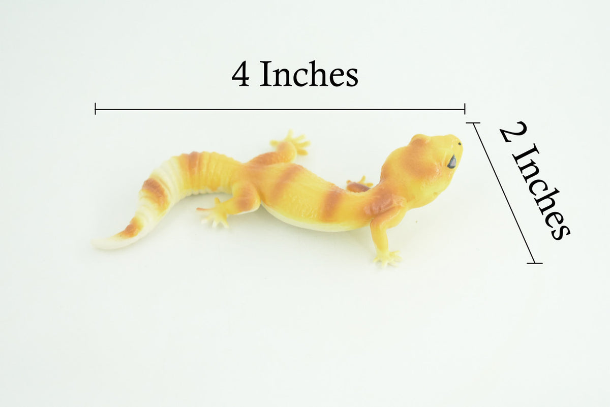 Gecko, Hand Painted, Reptiles, Educational, Museum Quality, Very Nice Rubber Reptile, Realistic Asian Gecko, Diorama, Toys, Kids, Gift, 4 Inches. CH866 BB199