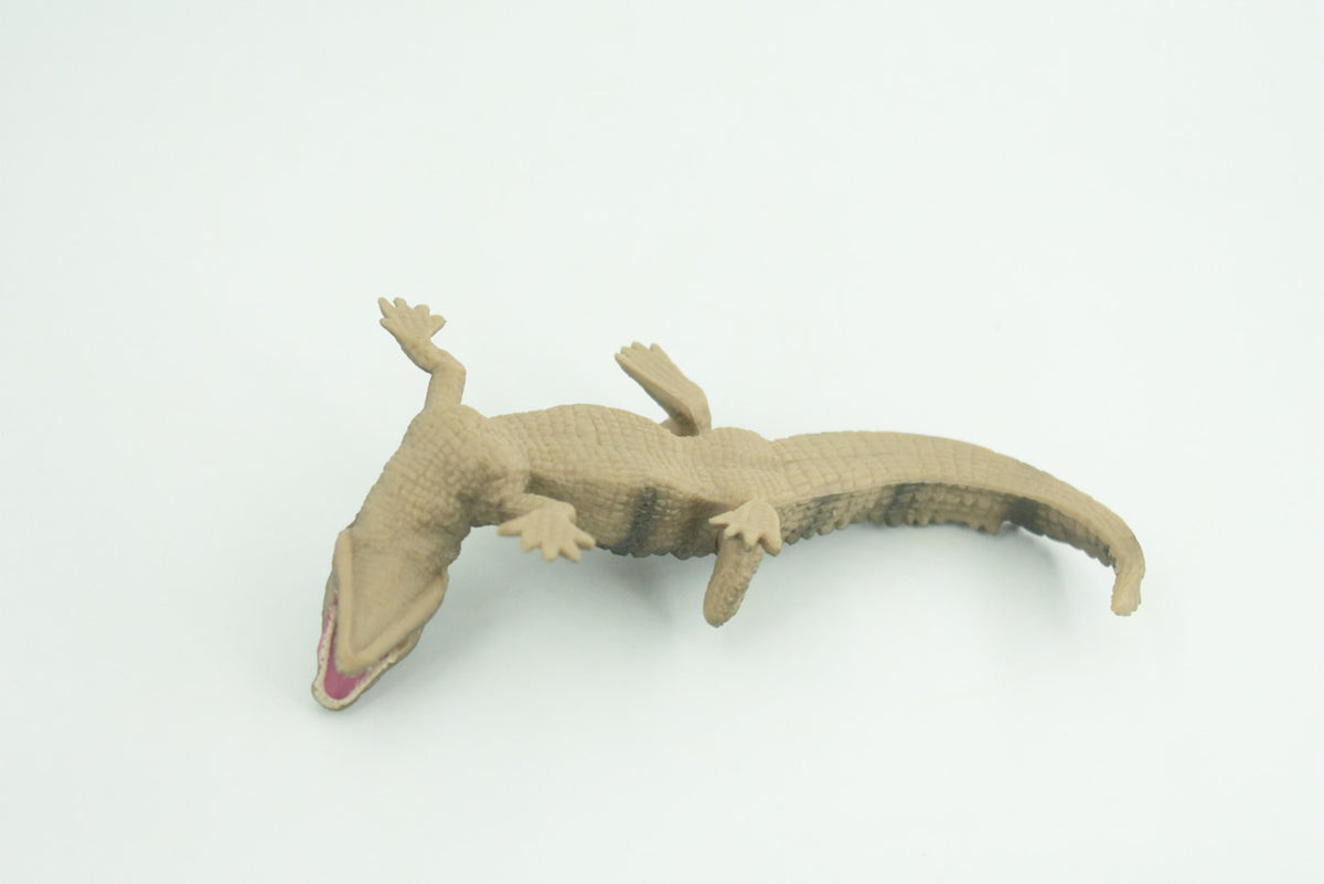Alligator Baby, Crocodile, Museum Quality, Educational, Hand Painted, Rubber Reptile, Realistic, Diorama, Very Nice Design, Toys, Kids, Gift,   4 1/2 Inches.  CH952 BB209