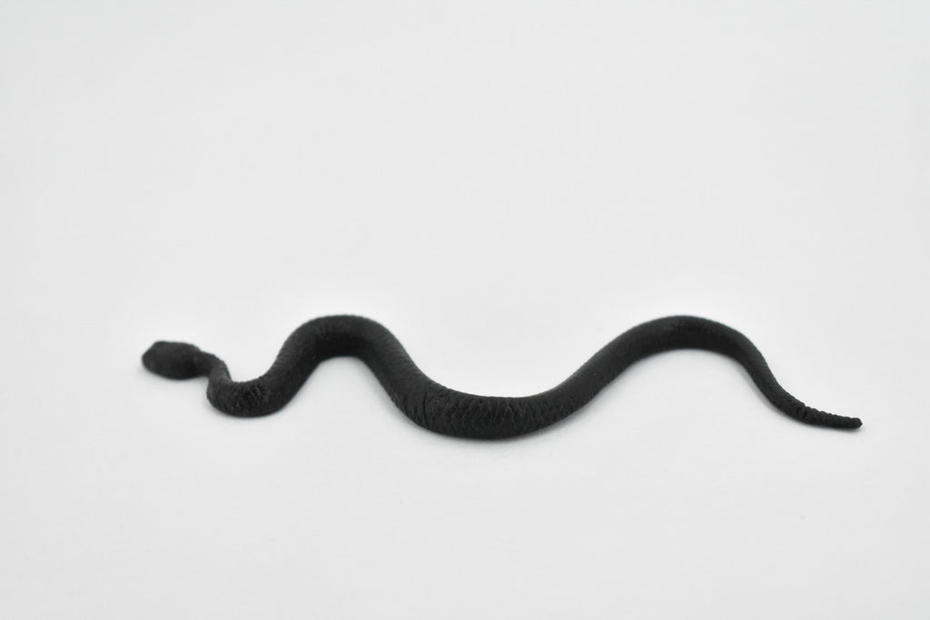 North American Racer, Snake, Rubber Reptile, Educational, Realistic Hand Painted, Figure, Lifelike Model, Figurine, Replica, Gift,    4 1/2 Inches.     F3050 B364