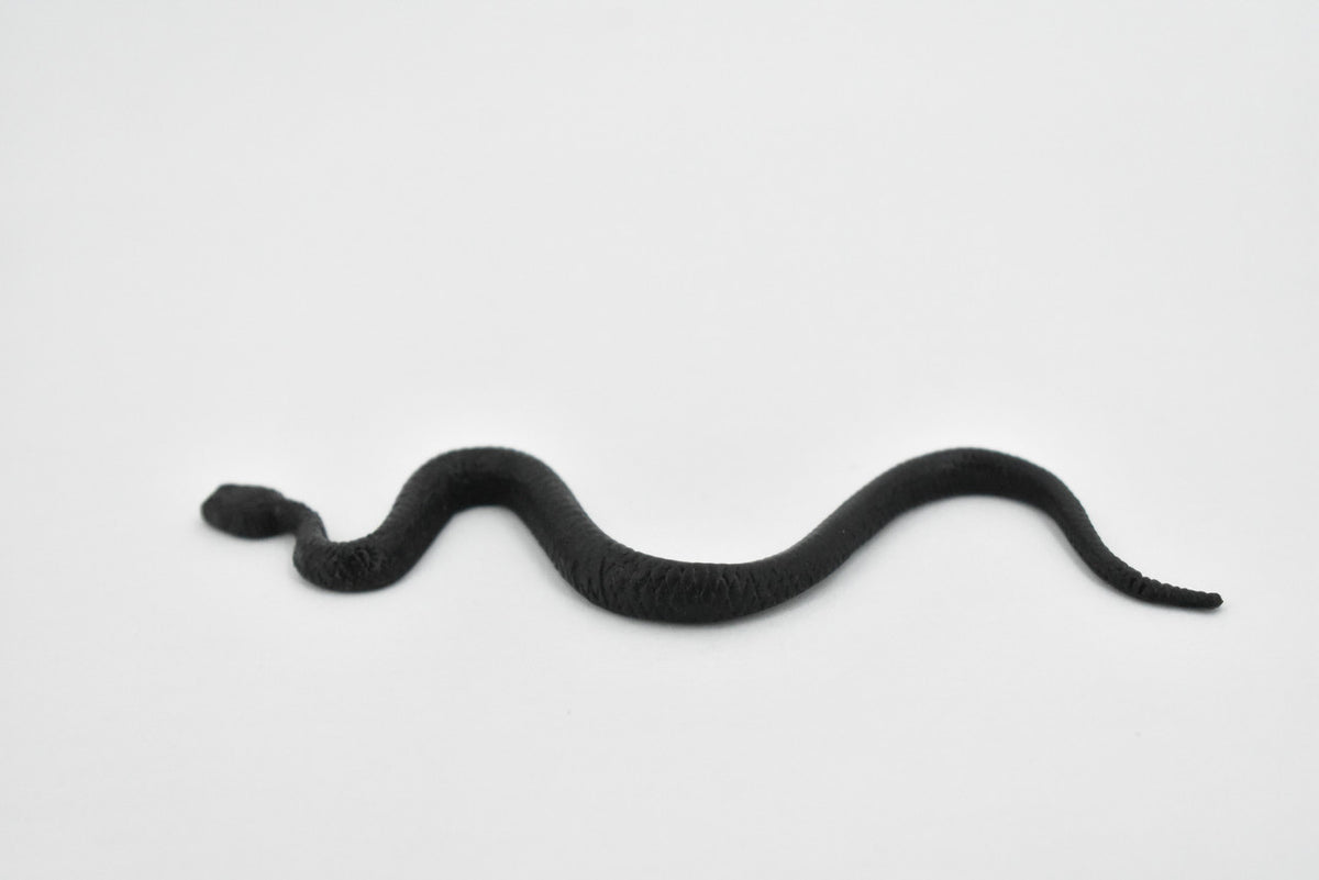 North American Racer, Snake, Rubber Reptile, Educational, Realistic Hand Painted, Figure, Lifelike Model, Figurine, Replica, Gift,    4 1/2 Inches.     F3050 B364