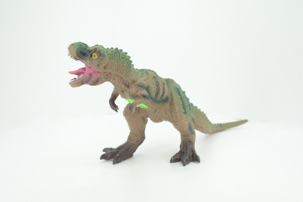 Tyrannosaurus Rex, T Rex,  Cretaceous Dinosaur, Hand Painted, Educational, Soft Rubber,  Lifelike Model, Figurine, Replica, Gift,    13"   AR10 B304