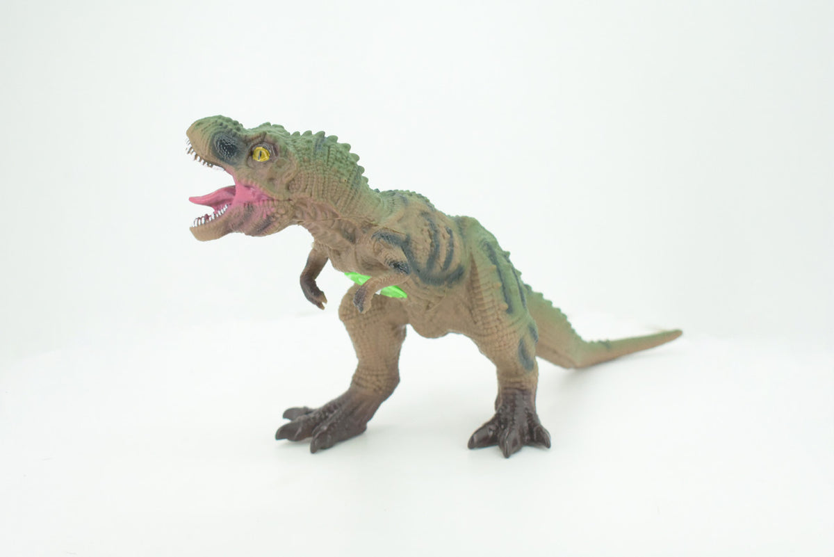Tyrannosaurus Rex, T Rex,  Cretaceous Dinosaur, Hand Painted, Educational, Soft Rubber,  Lifelike Model, Figurine, Replica, Gift,    13"   AR10 B304