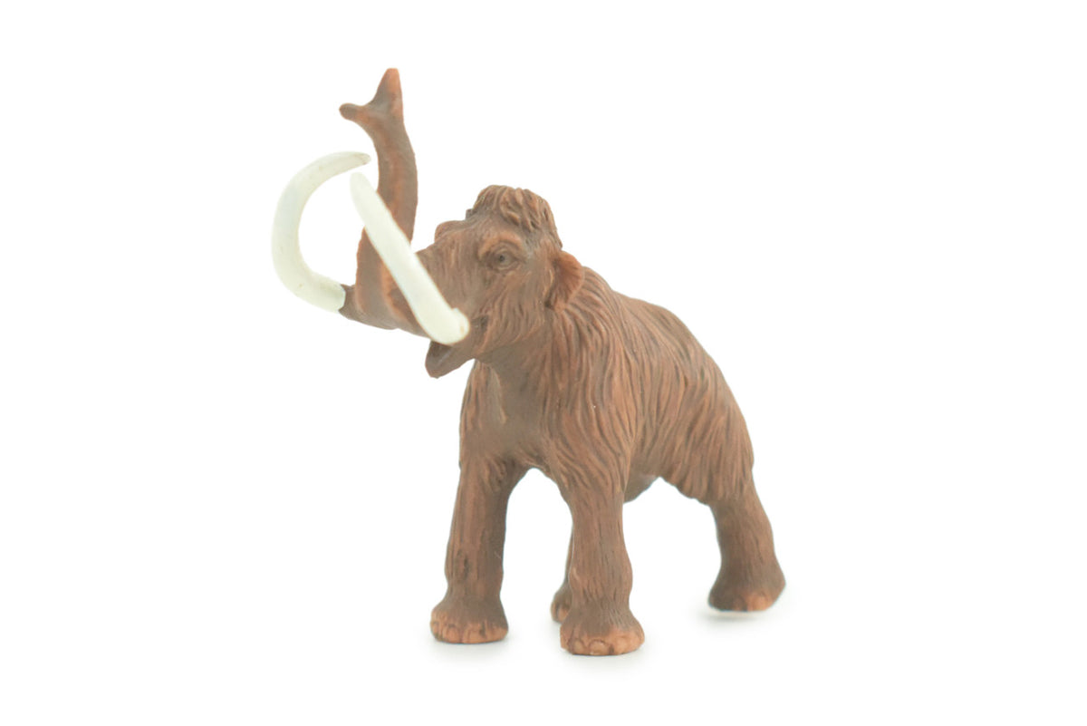 Woolly Mammoth, Ice Age Mammal, Educational, Realistic, Hand Painted, Figure, Lifelike Model, Figurine, Replica, Gift, 2 1/2" F3132 B224
