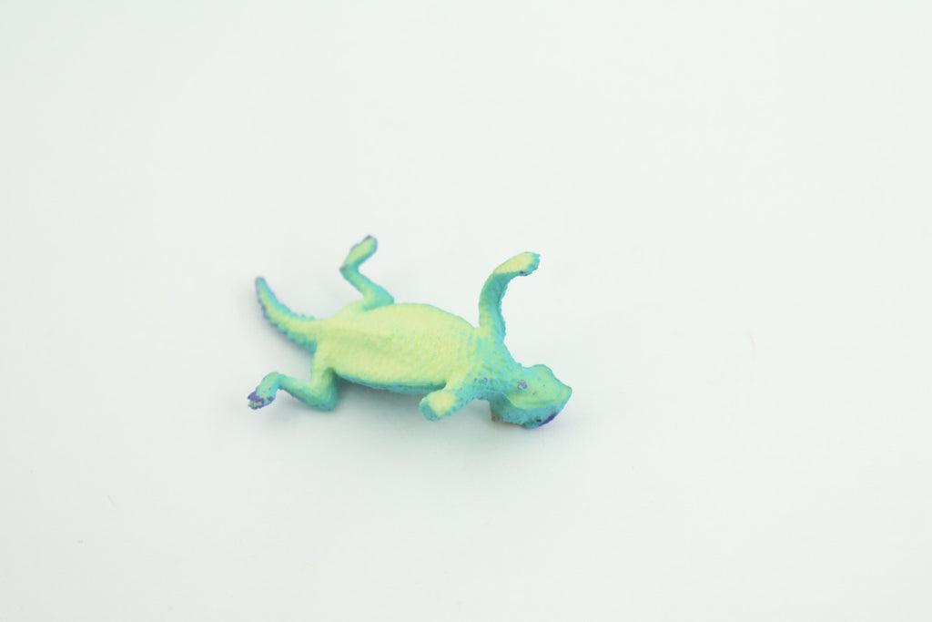 Blue Horned Lizard, Horney Toad, Rubber Reptile, Hand Painted, Educational, Realistic, Model, Replica, Toys, Kids, Gift,   2 Inches.    WR44 B197
