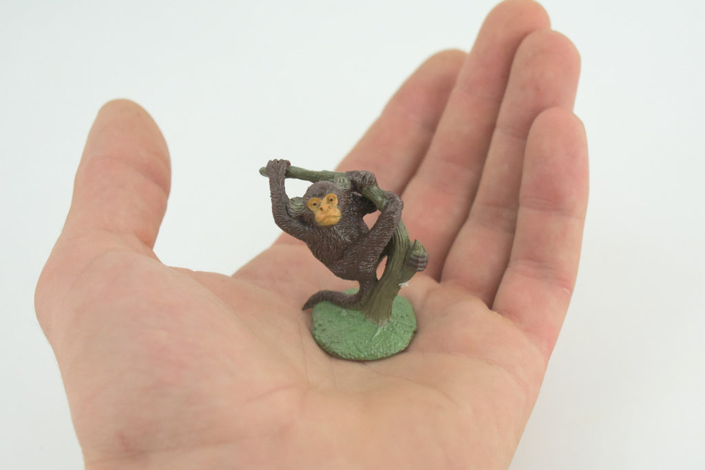  Common Marmoset, Rubber Primate, Animal, Educational, Realistic Figure, Lifelike, Model, Toys, Gift, 2 inches tall. F1785 B122