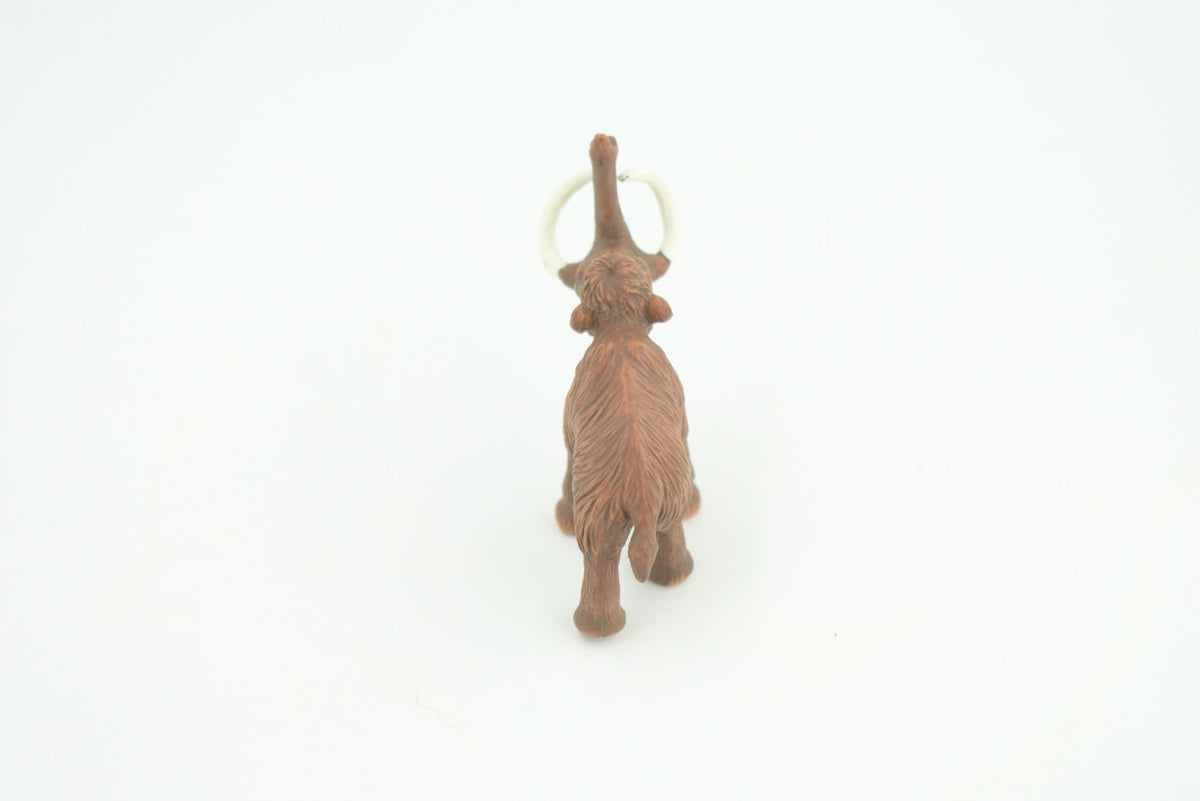 Woolly Mammoth, Ice Age Mammal, Educational, Realistic, Hand Painted, Figure, Lifelike Model, Figurine, Replica, Gift,   2 1/2"    F3132 B224
