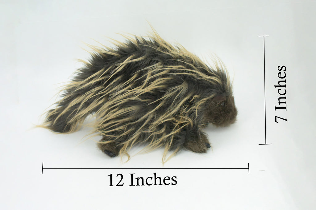 Porcupine Hand Puppet, Very Nice Plush, Stuffed Animal, Educational, Realistic, Lifelike Model, Replica, Gift,      12"     F876 B61