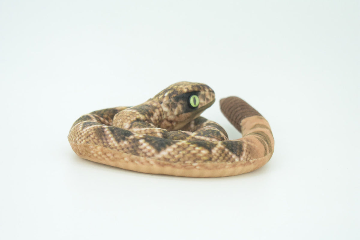 Rattlesnake Finger Puppet, Very Nice Plush Snake, Stuffed Animal, Educational, Realistic, Lifelike Model, Gift,    5"   FM08 B235