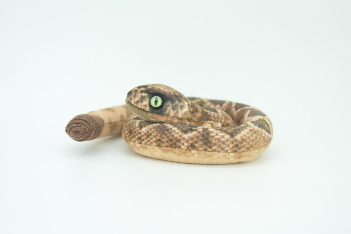 Rattlesnake Finger Puppet, Very Nice Plush Snake, Stuffed Animal, Educational, Realistic, Lifelike Model, Gift,    5"   FM08 B235