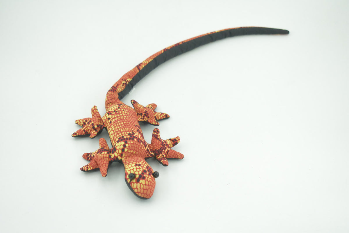 Lizard, Reptiles, Red, Hand Made In Thailand, Sand Creatures, Paper Weight, Bean Bag, Cornhole, Game, Toy, Kids, Educational, Gift,  16  Inches.  TH41 BB305