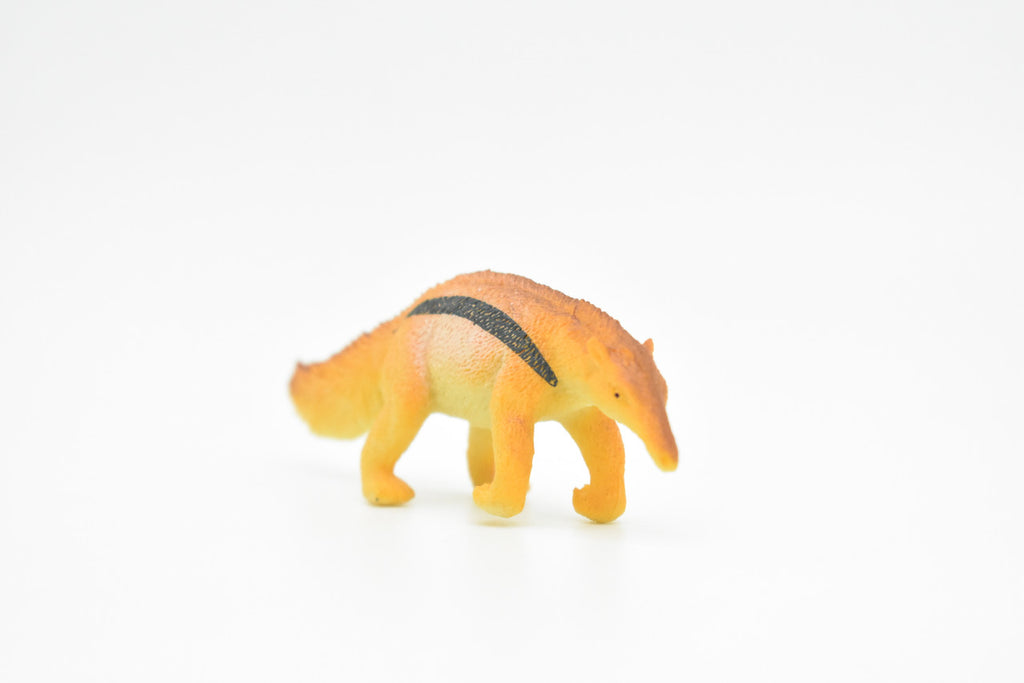 Anteater, Anteaters, Giant, Silky, Mexico, Very Nice Plastic Animal, Hand Painted, Educational, Figure, Lifelike, Diorama Model, Replica, Toy, Kids,  3 Inches.