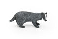 Badger, Mustelidae, Museum Quality, Hand Painted, Rubber Animal, Realistic Toy Figure, Diorama Model, Kids, Educational, 3 Inches. 
