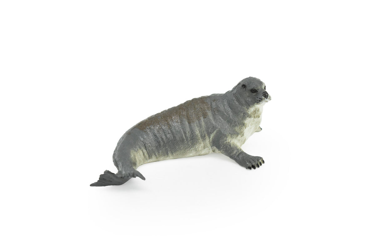 Grey Seal, Museum Quality, Realistic, Plastic, Animal Design, Educational, Hand Painted, Figure, Lifelike, Model, Replica, Gift   4 Inches 