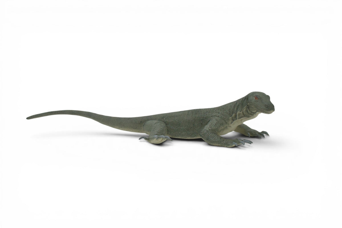 Komodo Dragon, Hand Painted, Educational, Museum Quality, Realistic Lizard, Rubber, Reptile, Lizard, Diorama Model, Figure, Toys, Kids, Gift, 13 Inches. IM30 B658