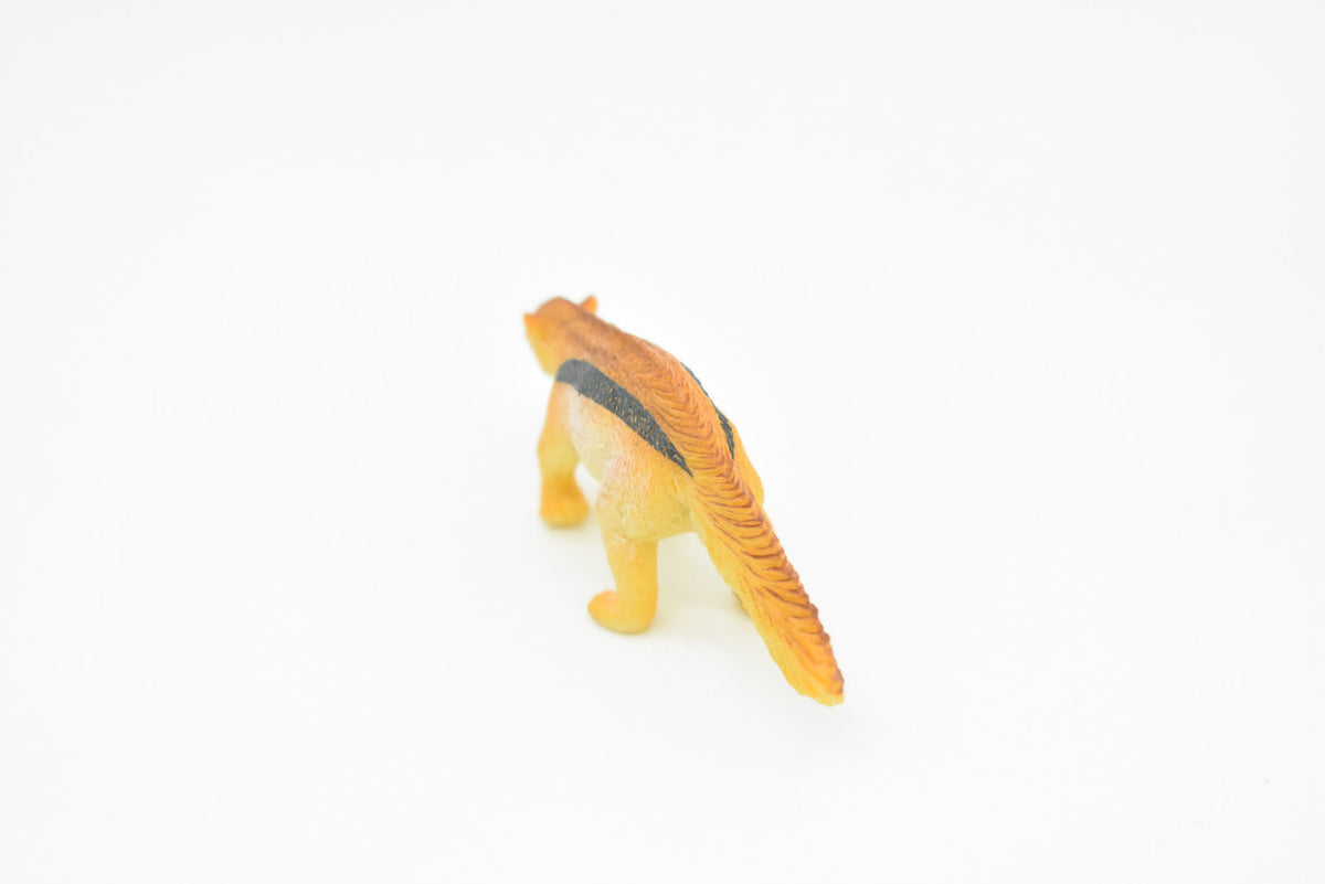 Anteater, Anteaters, Giant, Silky, Mexico, Very Nice Plastic Animal, Hand Painted, Educational, Figure, Lifelike, Diorama Model, Replica, Toy, Kids, Gift,   3 Inches.    CWG100 B237