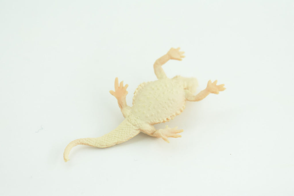 Horned Lizard, Horny Toad, Hand Painted, Educational, Realistic, Rubber, Reptile, Lizard, Diorama, Figure, Toys, Kids, Gift,  2  1/2 Inches. CH930 BB204