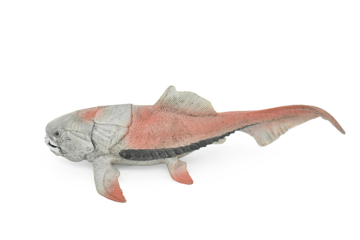 Dunkleosteus, Prehistoric Fish, Dinosaur, Museum Quality, Rubber Fish, Hand Painted, Realistic Toy Figure, Diorama Model, Kids, Educational,  8 Inches.