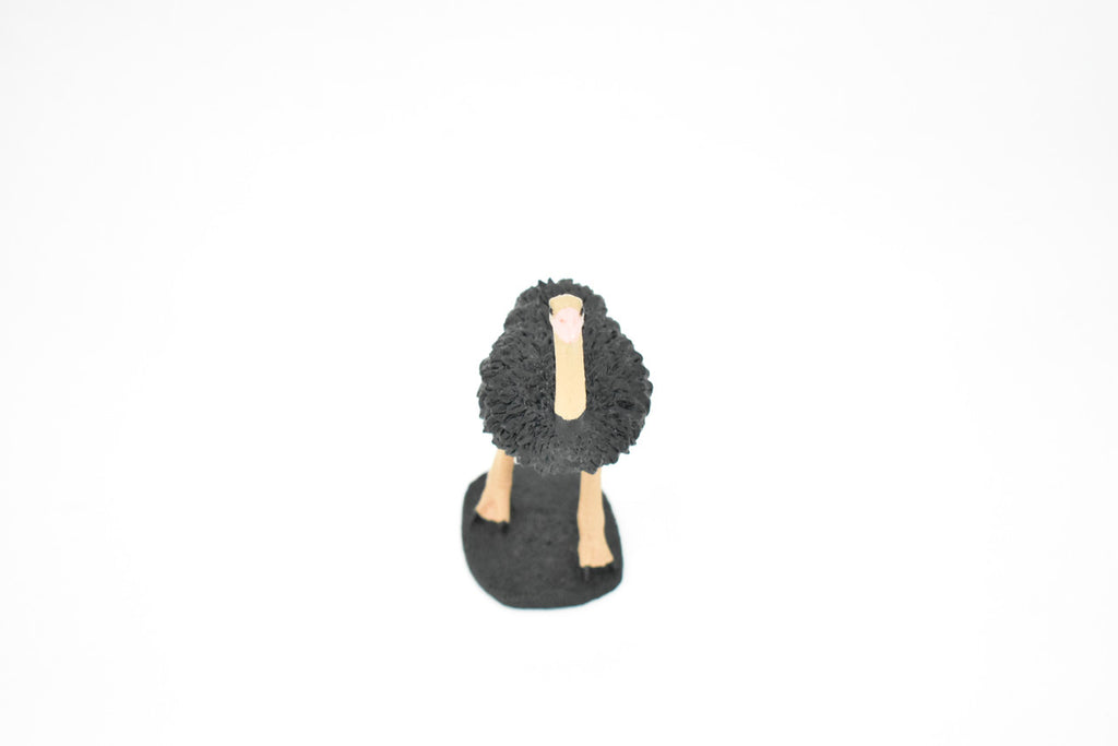 Ostrich, Bird, Museum Quality Rubber Reproduction, Hand Painted Figurines       5"     CH157 B249