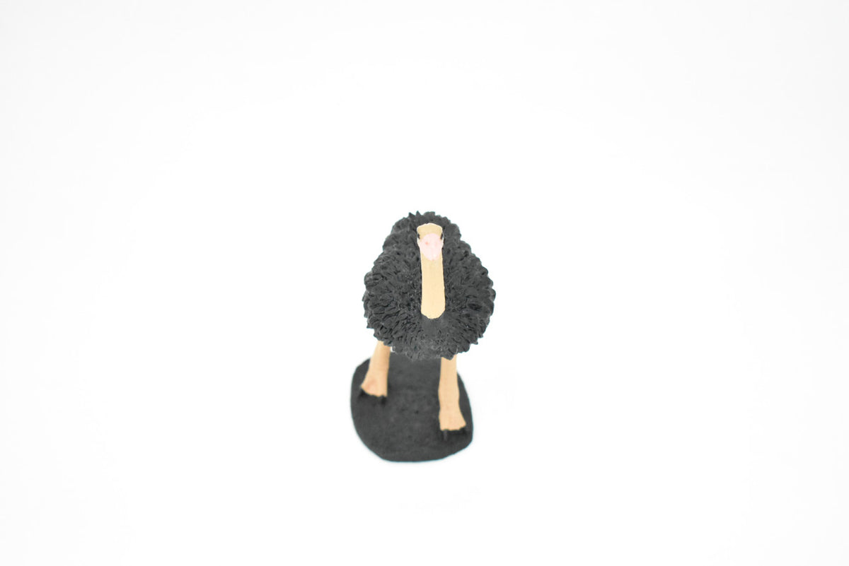 Ostrich, Bird, Museum Quality Rubber Reproduction, Hand Painted Figurines       5"     CH157 B249