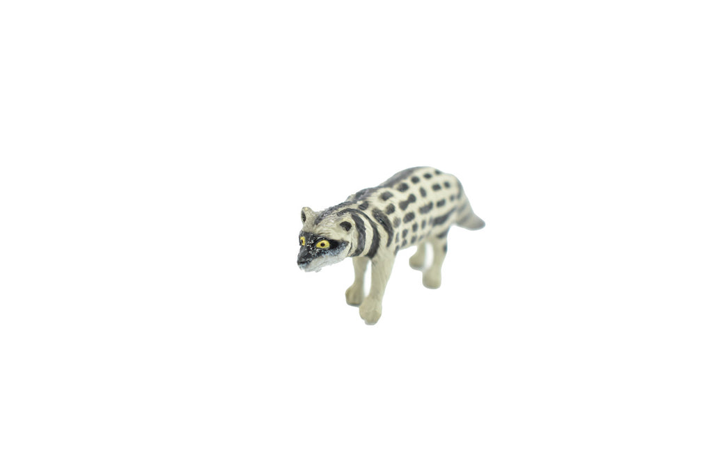 African Civet Cat, Civettictis civetta, Hand Painted, Realistic, Very Nice Rubber Design, Educational, Diorama Model, Lifelike, Toy,  3 Inches.