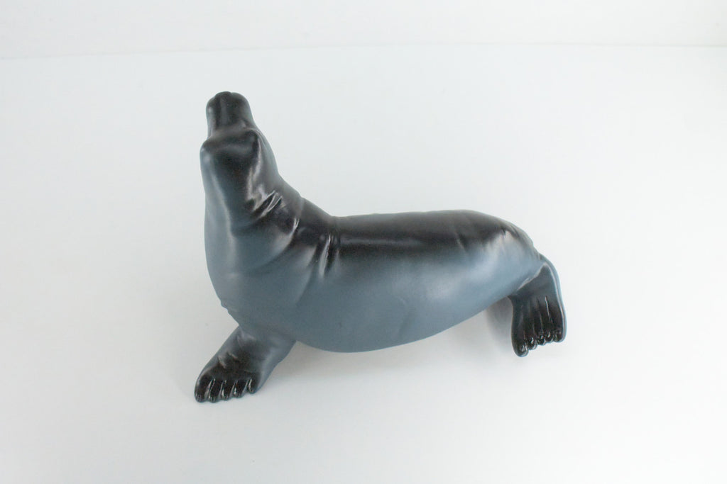 Seal, Pinniped, Marine Mammals, High Quality, Soft Rubber  Hand Painted, Educational, Realistic, Diorama Figure, Model, Replica, Gift,    10 Inches.   IM08 B655