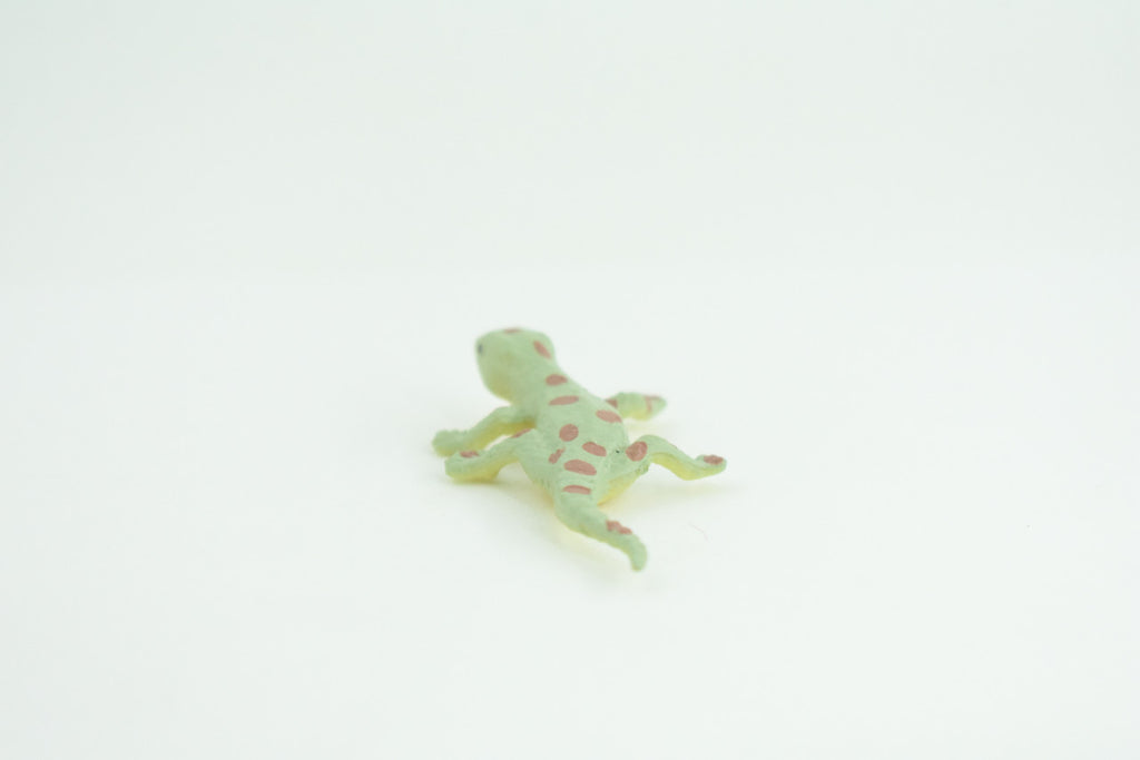Spotted Gecko, Lizard, Rubber Reptile, Hand Painted, Educational, Realistic, Model, Toys, Kids, Gift,     2 1/2 Inches.    WR46 B197