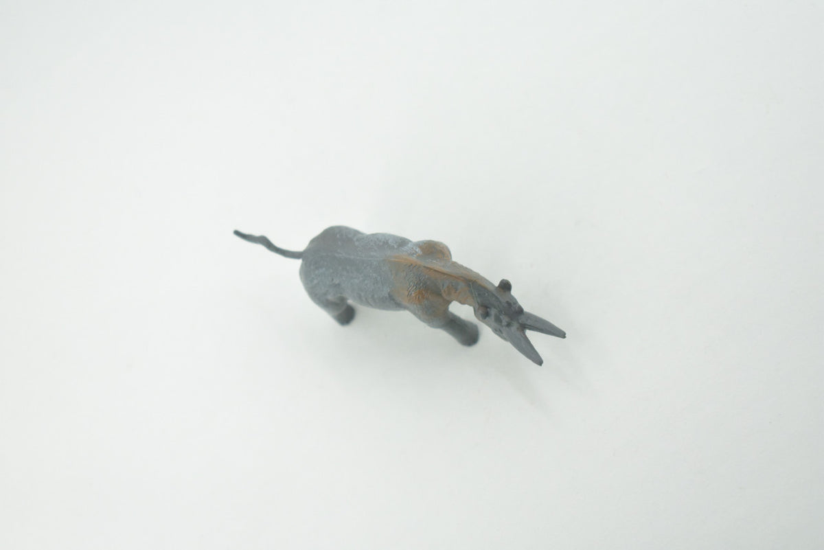 Arsnoitherium, Extinct order Embrithopoda, Prehistoric, High Quality, Hand Painted, Rubber, Realistic, Figure, Toy, Kids, Educational, Gift,     2 1/2"      CH662 BB169