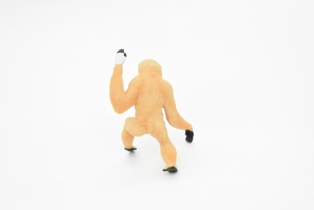 Gibbon Toy, Monkey, Chimp, White Handed, Very Realistic Rubber Figure, Model, Educational, Animal, Hand Painted Figurines,     3"    CH075 BB81