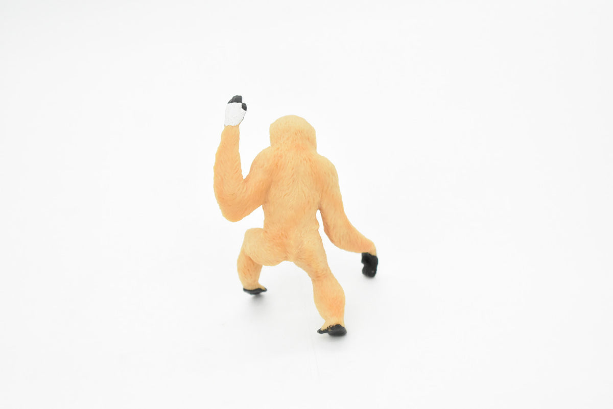 Gibbon Toy, Monkey, Chimp, White Handed, Very Realistic Rubber Figure, Model, Educational, Animal, Hand Painted Figurines,     3"    CH075 BB81