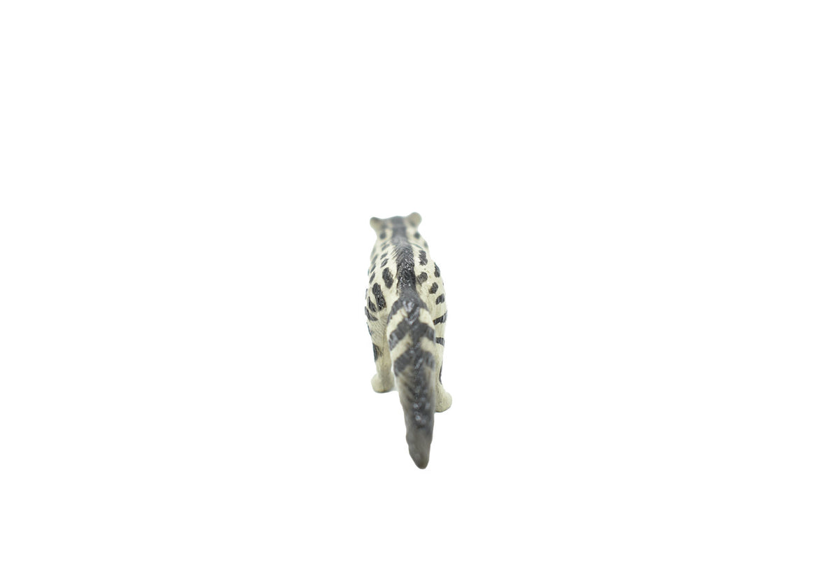 African Civet Cat, Civettictis civetta, Hand Painted, Realistic, Very Nice Rubber Design, Educational, Diorama Model, Lifelike, Toy,  3 Inches.