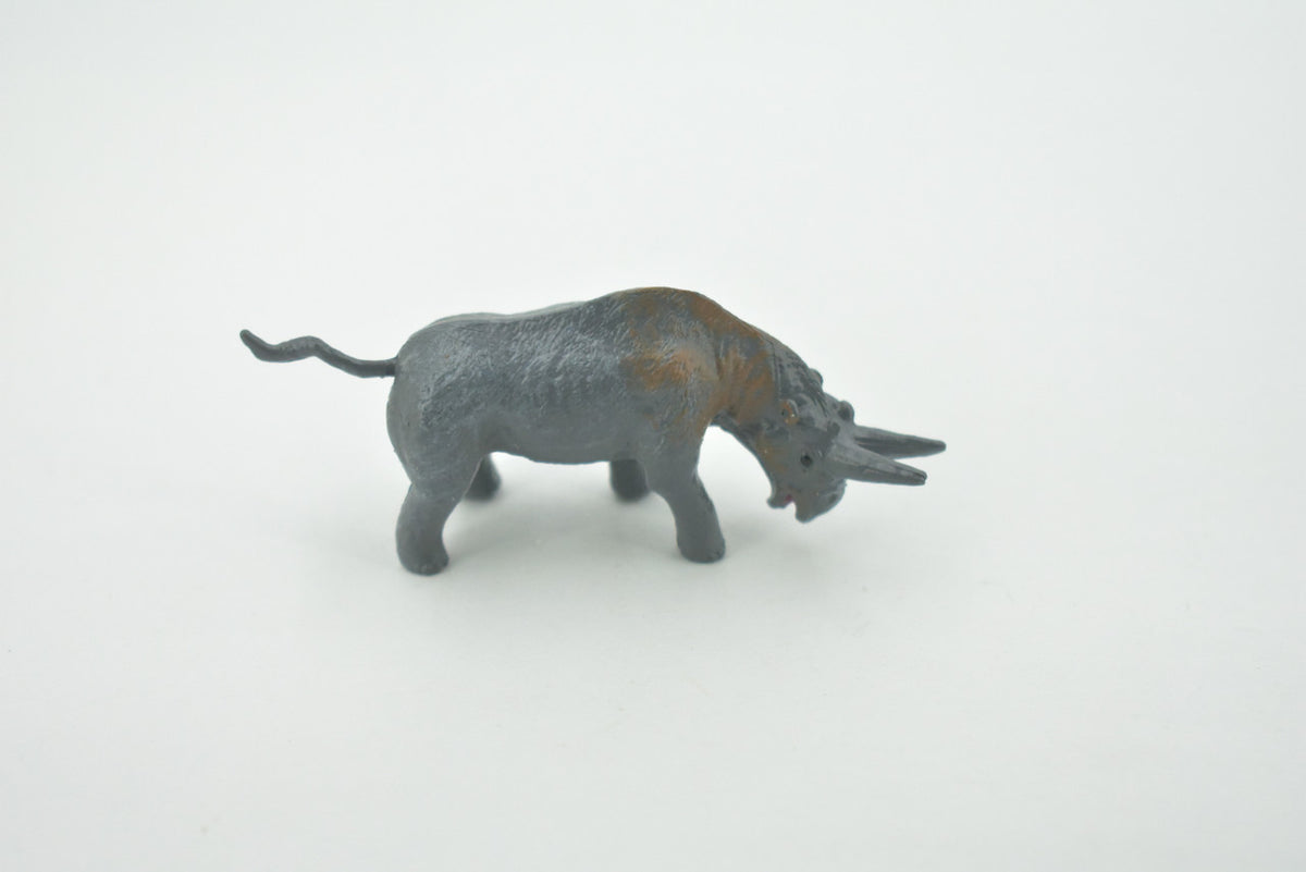 Arsnoitherium, Extinct order Embrithopoda, Prehistoric, High Quality, Hand Painted, Rubber, Realistic, Figure, Toy, Kids, Educational, Gift,     2 1/2"      CH662 BB169