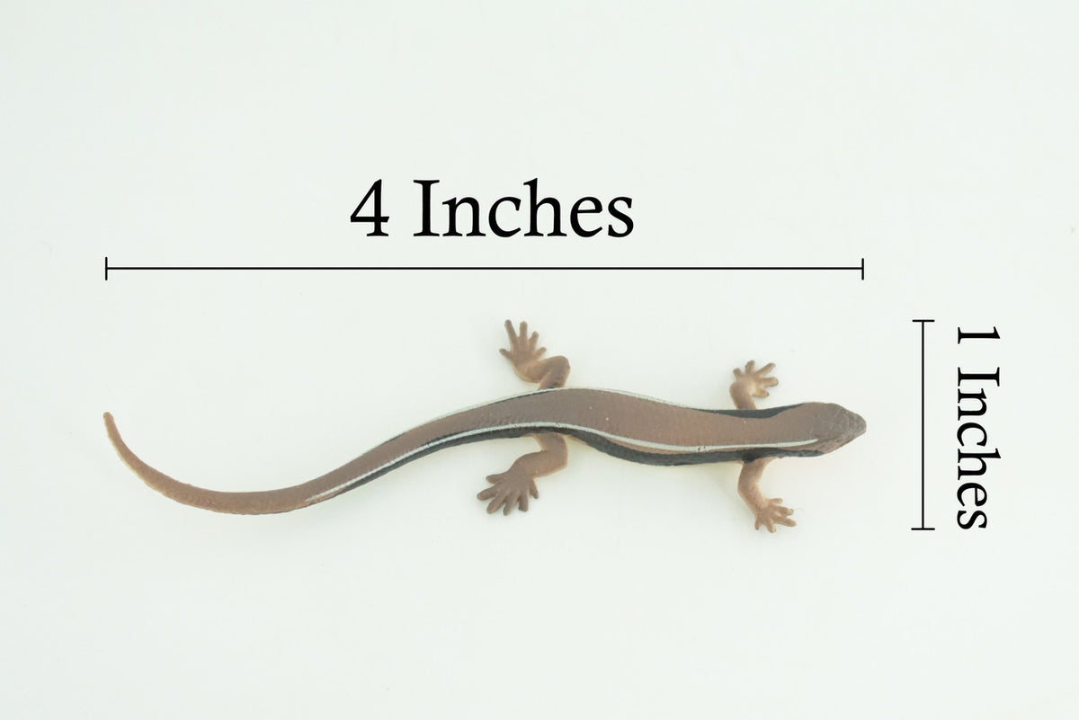 Lizard, Wall Skink, Hand Painted, Museum Quality, Educational, Rubber Reptile, Realistic, Diorama, Very Nice Design, Toys, Kids, Gift, 4 Inches. CH955 BB209