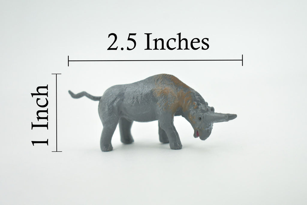 Arsnoitherium, Extinct order Embrithopoda, Prehistoric, High Quality, Hand Painted, Rubber, Realistic, Figure, Toy, Kids, Educational, Gift,     2 1/2"      CH662 BB169