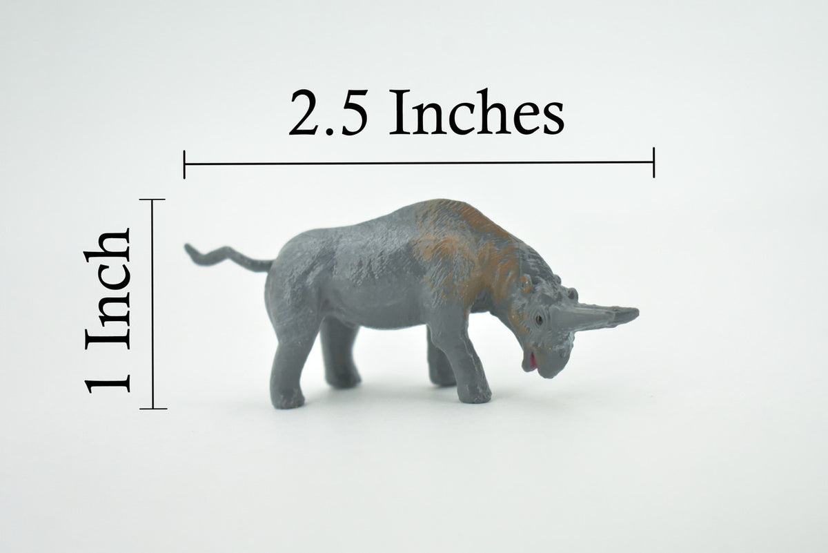 Arsnoitherium, Extinct order Embrithopoda, Prehistoric, High Quality, Hand Painted, Rubber, Realistic, Figure, Toy, Kids, Educational, Gift,     2 1/2"      CH662 BB169