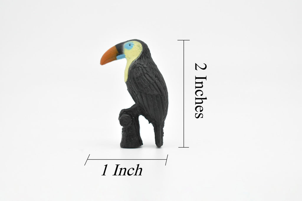 Toucan, Bird, Very Nice Plastic Reproduction, Hand Painted    2"     F093 B43