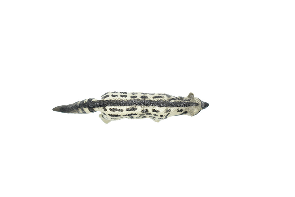 African Civet Cat, Civettictis civetta, Hand Painted, Realistic, Very Nice Rubber Design, Educational, Diorama Model, Lifelike, Toy,  3 Inches.